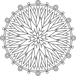 Starburst Flower Mandala