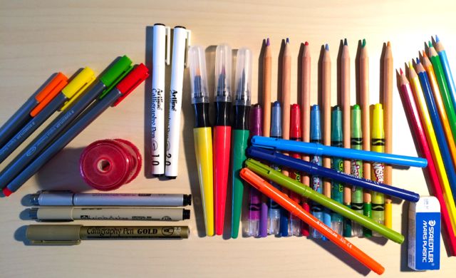 Pens, Pencils, Markers & Crayons